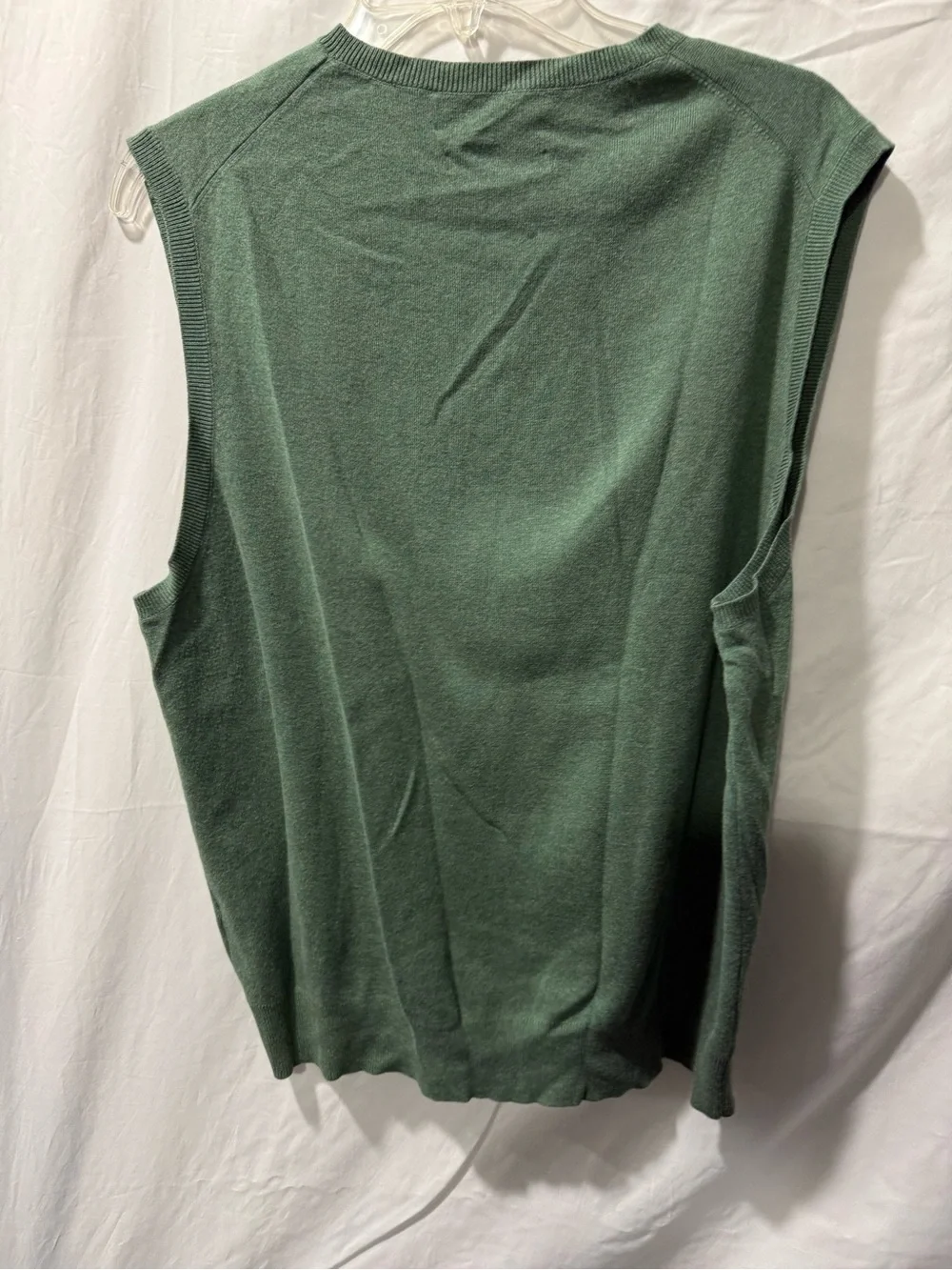 Polo by Ralph Lauren Green V-Neck Sweater Vest with Red Logo